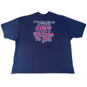 Vintage Big Dogs Navy Blue If You Don’t Like My Attitude Graphic T-shirt